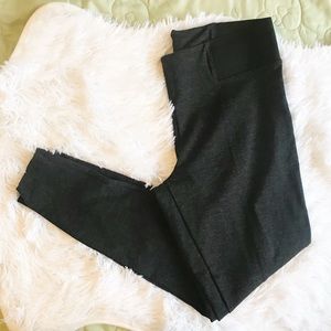 Halogen Ponte Charcoal Gray Pull-On Pants, Medium